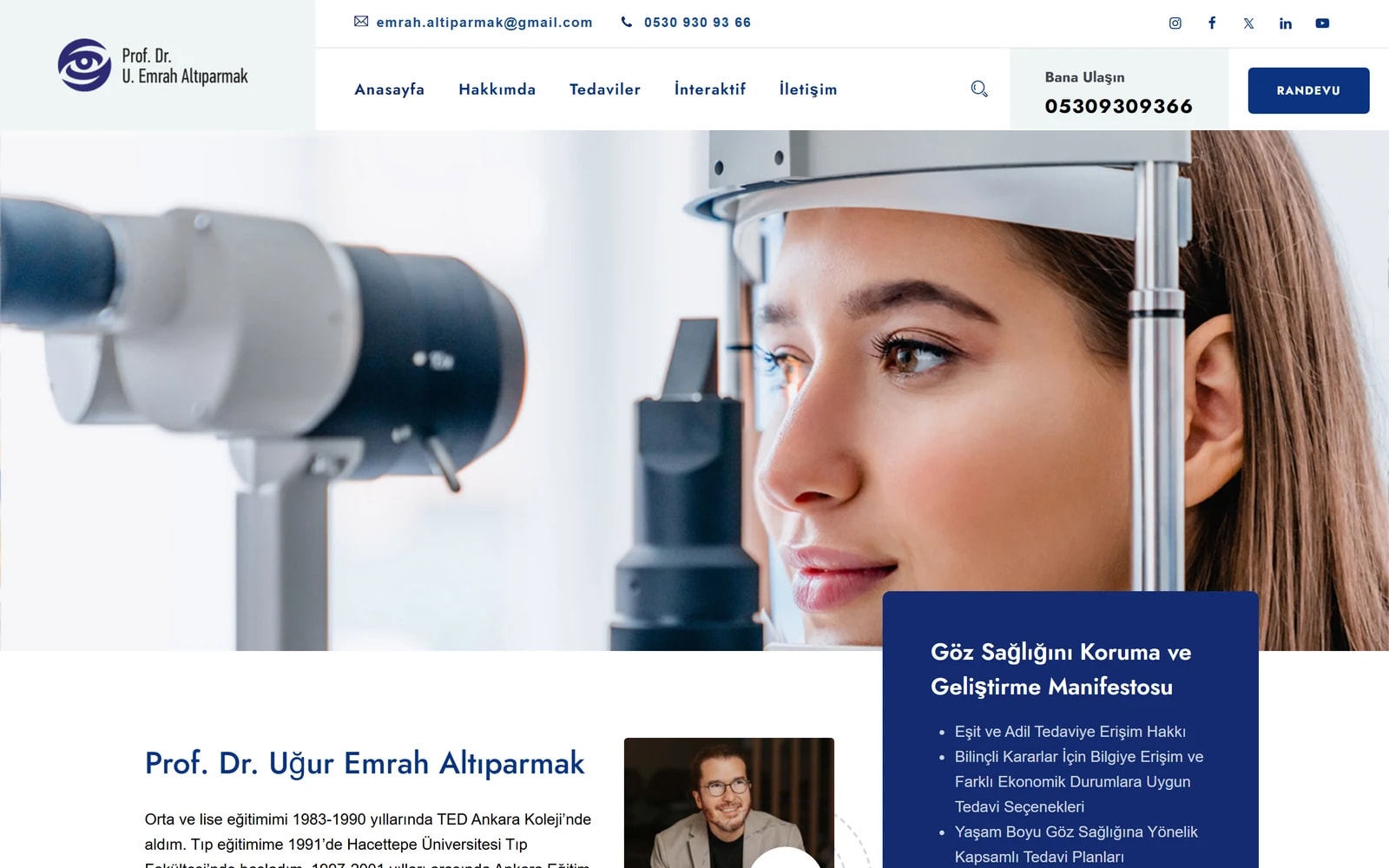 Dr. Emrah Altıparmak: sitenin ana sayfası