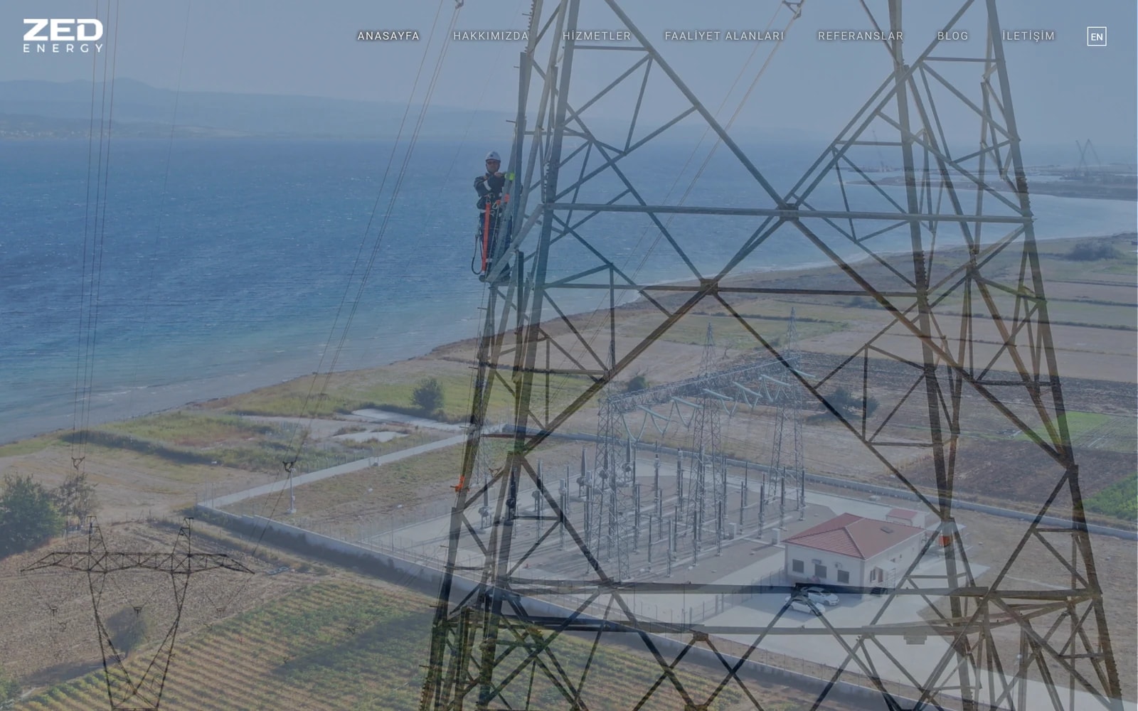 ZED Energy: sitenin ana sayfası